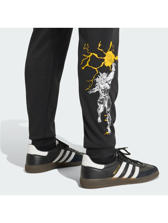 adidas adidas Spodnie materiałowe Real Madrid Czarny Regular Fit