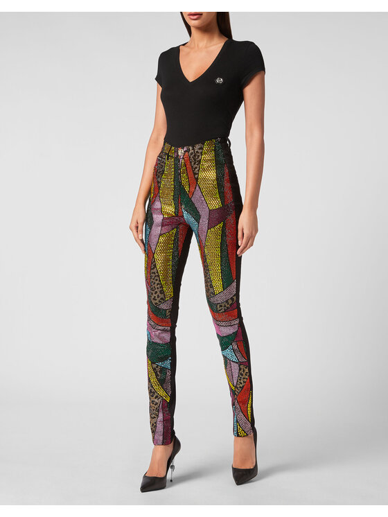 PHILIPP PLEIN PHILIPP PLEIN Jeansy 3449 Barevná Jegging Fit