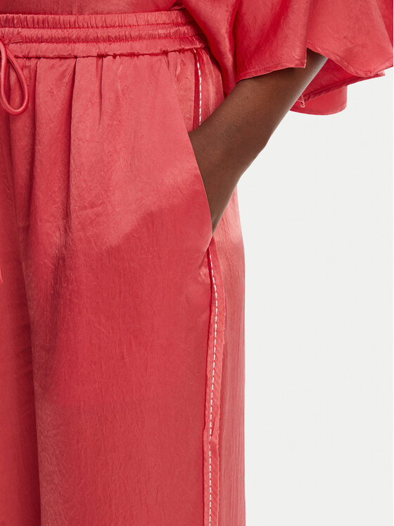 PINKO PINKO Bavlnené nohavice 104595 A2BU Koralová Regular Fit