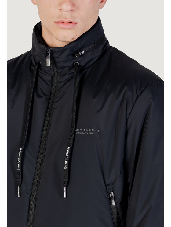 Armani Exchange Armani Exchange Giacca di pelle BLOUSON JACKET Nero Casual Fit