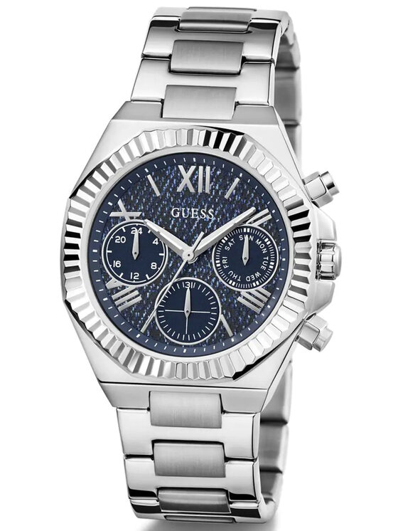 Guess Guess Hodinky GW0769L1 Stříbrná