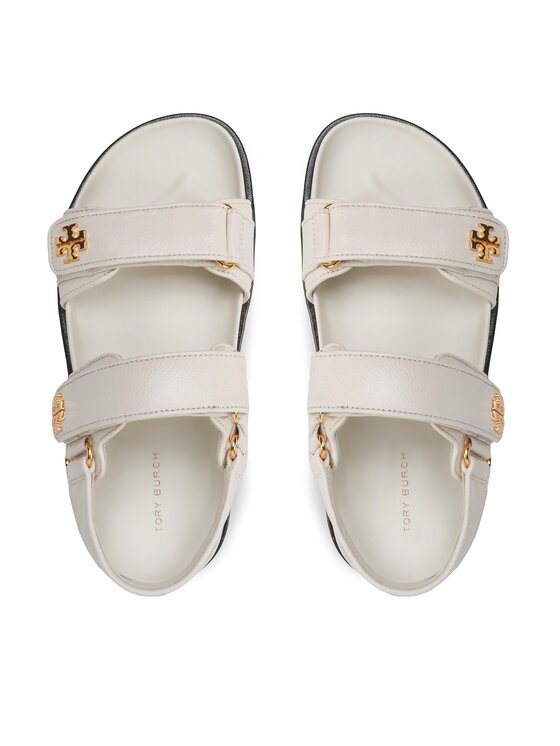 Tory Burch Tory Burch Szandál Kira Sport Sandal Calf Leather 144328 Ekru