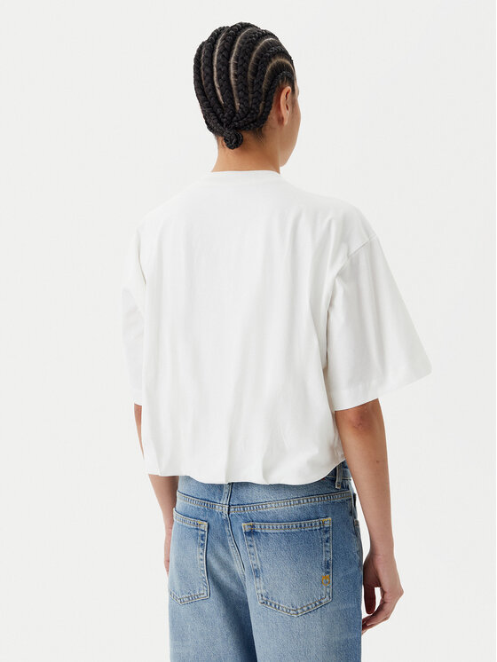 PINKO PINKO T-Shirt Torrone 104257 A2F8 Bílá Regular Fit