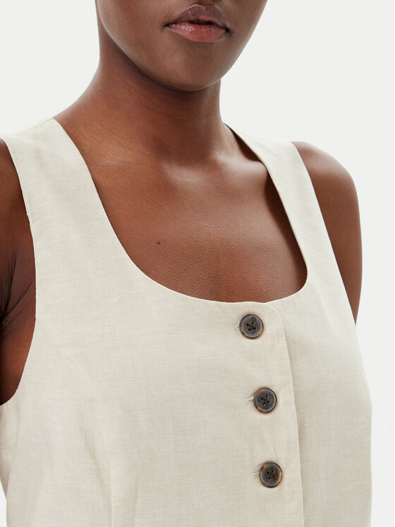 Gap Gap Weste 714973-02 Beige Slim Fit