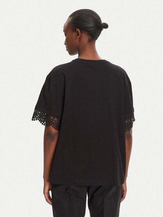 TWINSET TWINSET T-shirt 251TT2410 Crna Relaxed Fit