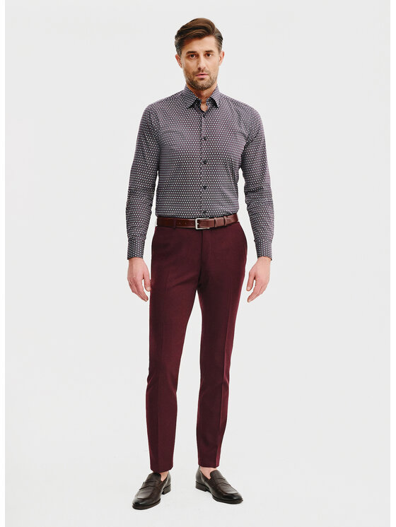 Pako Lorente Pako Lorente Koszula P25SF-1X-041 Granatowy Slim Fit