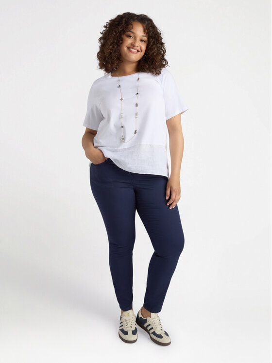 Fiorella Rubino Fiorella Rubino Pantaloni di tessuto P714T004796N024 Blu Skin Fit