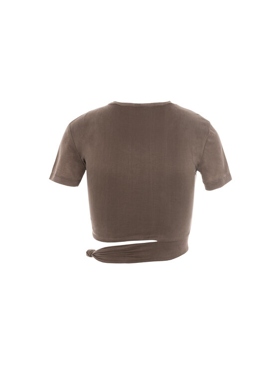 BENU BENU Completo maglietta e gonna SET MOKKA CUPRO Marrone Slim Fit
