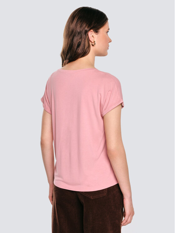 BIG STAR BIG STAR T-Shirt VALERIA Różowy Basic Fit