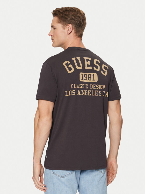 Guess Guess Tričko M5RI86 K9RM1 Čierna Regular Fit