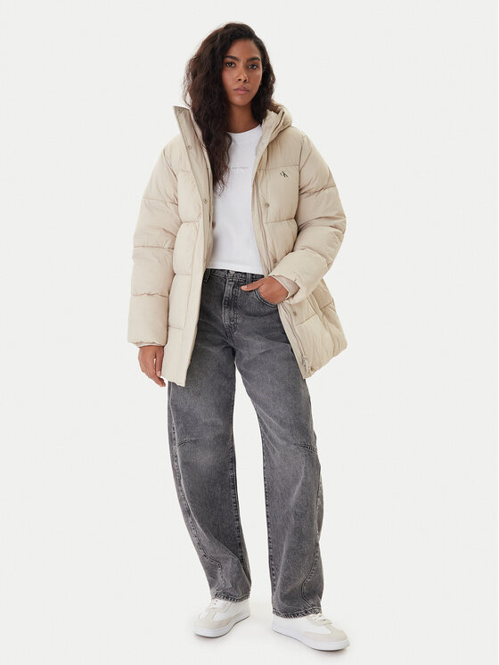 Calvin Klein Jeans Calvin Klein Jeans Winterjacke LV047D507G Beige Regular Fit