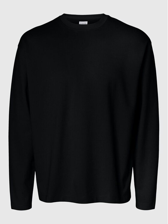 Selected Selected T-shirt 16097847_black Nero Regular Fit