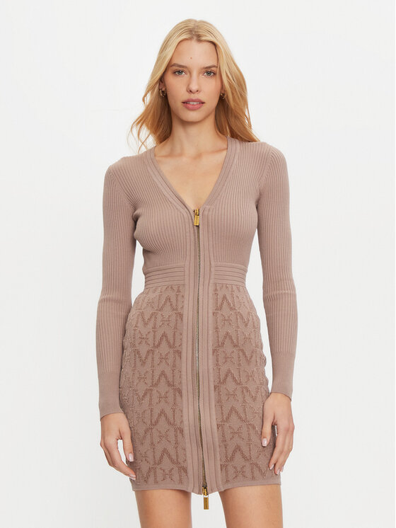 Marciano Guess Marciano Guess Trikotažinė suknelė 4BGK91 5661Z Ruda Slim Fit