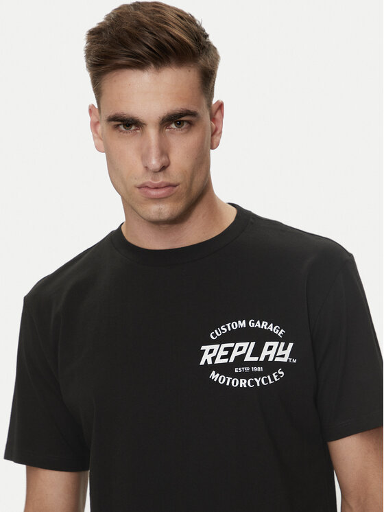 REPLAY Replay Póló M6874 .000.2660 Fekete Regular Fit