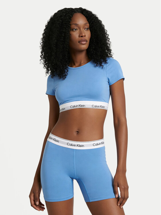 Calvin Klein Underwear Calvin Klein Underwear T-Shirt LV00QF8495 Γαλάζιο Slim Fit