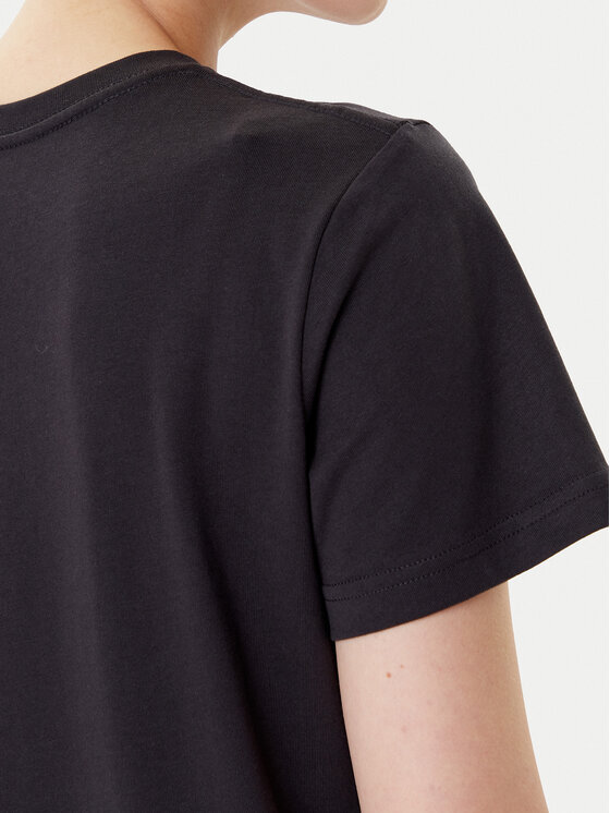 Wrangler Wrangler T-shirt Sign Off 112373023 Crna Slim Fit