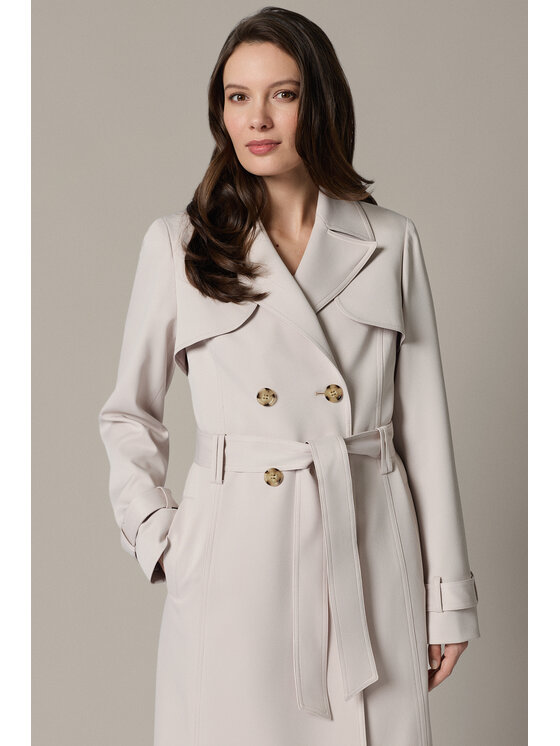 Lancerto Lancerto Trencz Concetta PC073126000008 Kremowy Regular Fit
