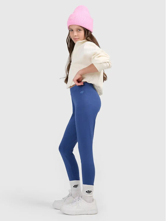 4F 4F Legginsy 4FJWSS26TTIGF284 Granatowy