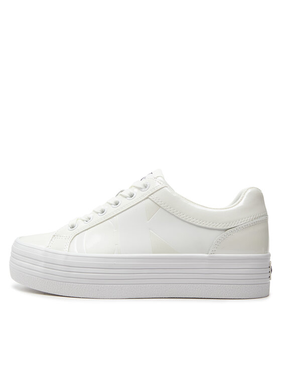 Calvin Klein Jeans Calvin Klein Jeans Sneakersy Bold Vulc Flatf Low Lth Nbs Mr YW0YW01408 Biela