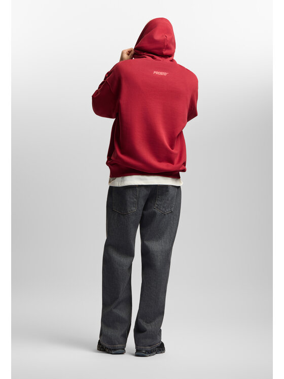PROSTO. PROSTO. Bluza Street Couture Washed Czerwony Oversize