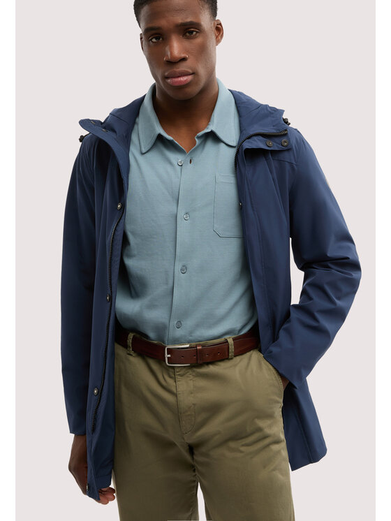 Trussardi Trussardi Cappotto invernale R013M000031N034 Blu Regular Fit