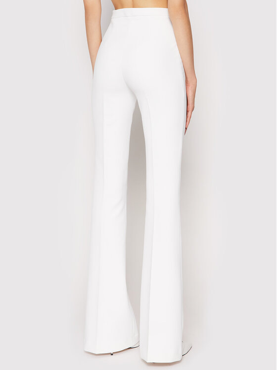 Pantaloni di tessuto PA-392-16E2-V220 Bianco Slim