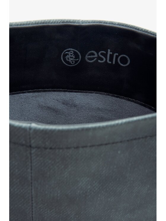 Estro Estro Kozačky ER00113873 Šedá