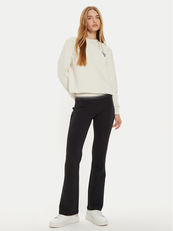 Guess Guess Majica dugih rukava Ann V4BQ23 KBCK2 Écru Regular Fit