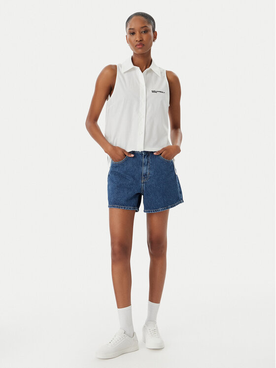 Karl Lagerfeld Jeans Karl Lagerfeld Jeans Елек B2W11020 Бял Regular Fit