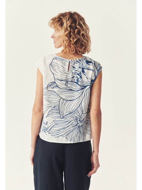 TATUUM TATUUM Blúzka TOSSA Biela Loose Fit