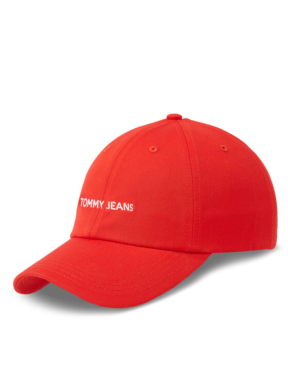 Șapcă Tommy Jeans Tjw Linear Logo Cap AW0AW15845 Roșu