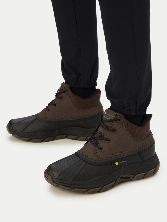 Skechers Gležnjarji Respected - Swamper 256026/CHBK Rjava