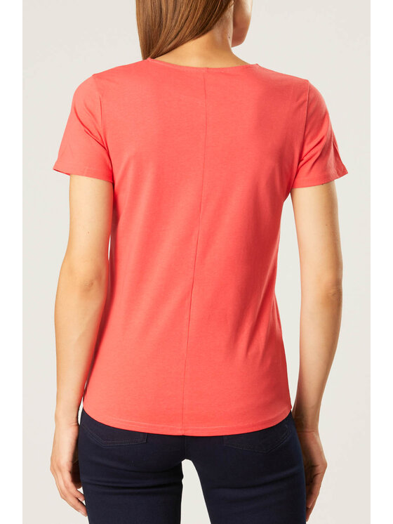 QUIOSQUE QUIOSQUE Bluzka 16-TD-193 Koralowy Regular Fit
