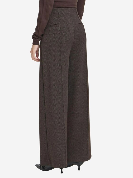 ICHI ICHI Pantaloni IHKATE JACQUARD Marrone Regular Fit