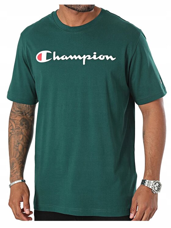 Champion Champion T-Shirt 220256-GS502 Zielony Standard Fit