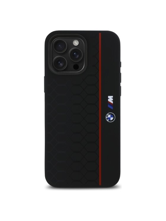 BMW Motorsport BMW Motorsport Etui na telefon Silicone Hexagon Red Line Czerwony