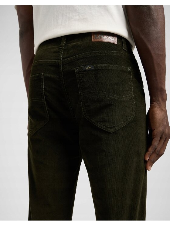 Lee Lee Spodnie materiałowe Slim Fit XM Extreme Motion MVP Zielony Slim Fit