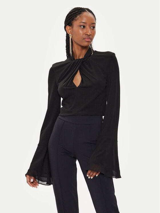 TWINSET TWINSET Bluză 241TT2099 Negru Slim Fit