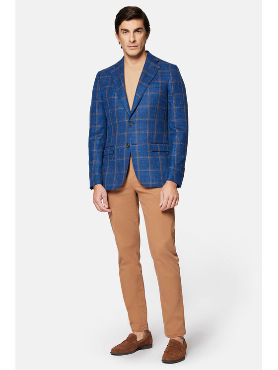 Lancerto Lancerto Marynarka Tulsa MA073124000003 Niebieski Slim Fit