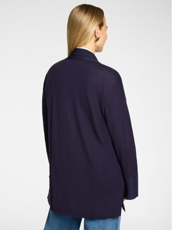 Elena Mirò Elena Mirò Kardigan M517Z000993N0H4 Niebieski Over Fit
