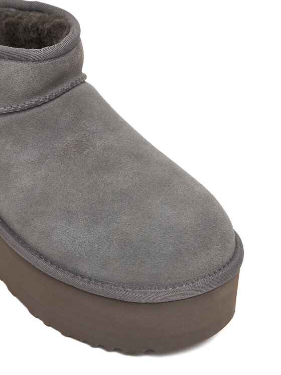 Ugg Ugg Sniego batai W Classic Ultra Mini Platform 1135092 Pilka