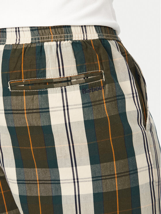 Barbour Barbour Bavlnené šortky MST0081TN51 Zelená Regular Fit