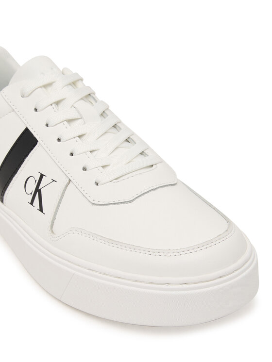 Calvin Klein Calvin Klein Sneakers Classic Cups Lace Lth Emb Tongue HM0HM02237 Alb