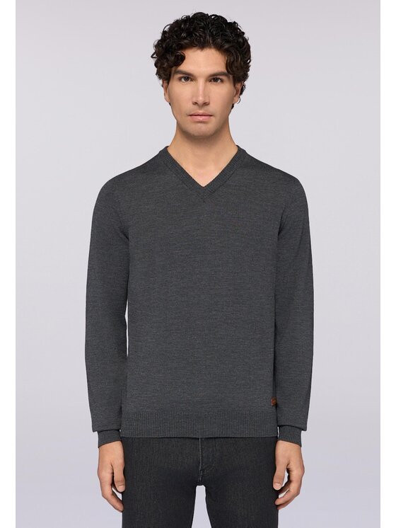 Trussardi Trussardi Kardigan M0228000024N013 Szary Regular Fit