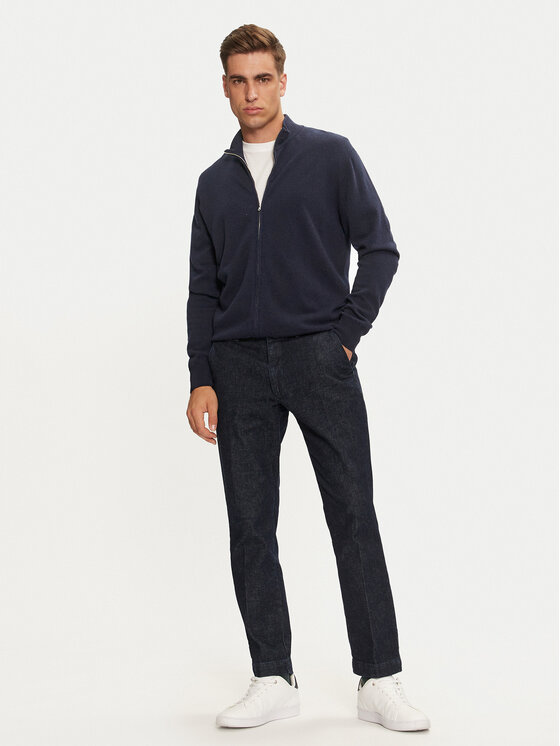 United Colors Of Benetton United Colors Of Benetton Pulover 1002U500Z Mornarsko modra Regular Fit