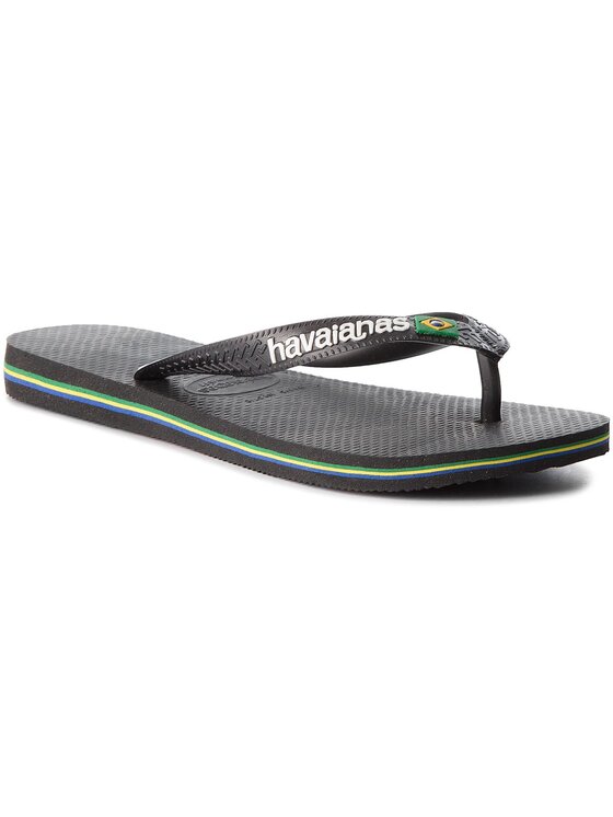 Japonki Havaianas, Rozmiar 39/40, Czarne, Brasil Logo 41108501069