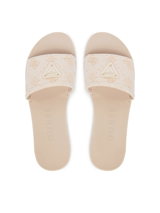 Guess Guess Klapki FLJELS FAL03 Kremowy