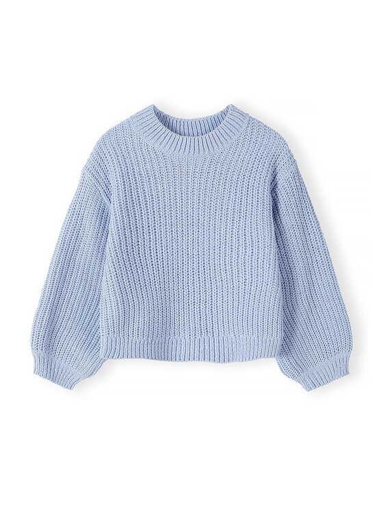 minoti minoti Sweter 32KNIT166 Niebieski jasny Oversize