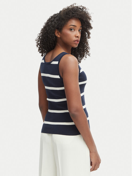 Tommy Hilfiger Tommy Hilfiger Felső WW0WW48480 Sötétkék Slim Fit
