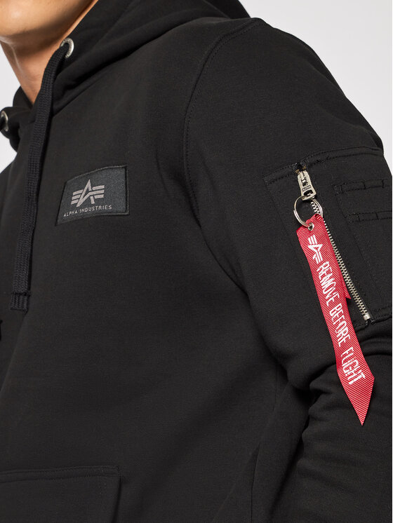 Alpha Industries Alpha Industries Μπλούζα Back Print 178318 Μαύρο Regular Fit
